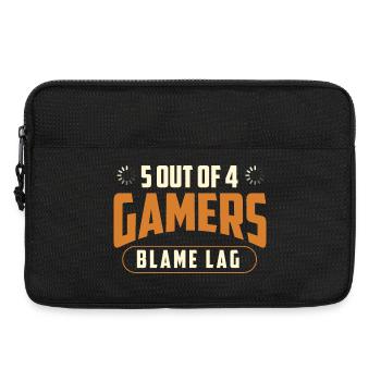 5 joueurs sur 4 blâment l’humour du lag gaming - Sacoche pour ordinateur portable 13 pouces - noir - Devant