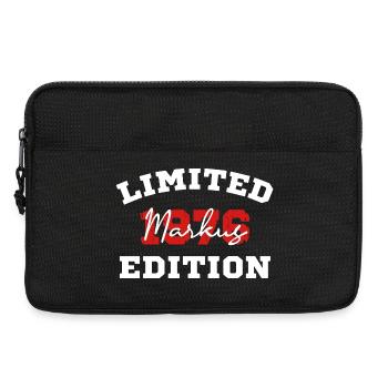 Limitierte Edition 1976 Markus  Geburtstag Shirt - Laptoptasche 13" - Schwarz - Vorne