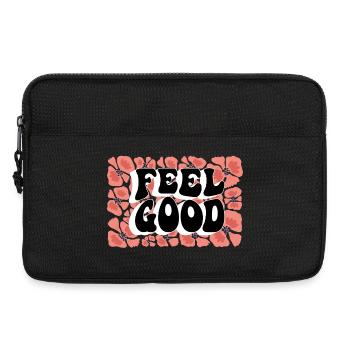Feel Good Florales Motiv - Laptoptasche 13" - Schwarz - Vorne