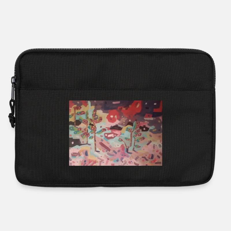 Abstrakter Garten der Farben - Laptoptasche 13" - Schwarz