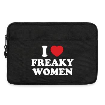 Ich Herz Freaky Frauen - Laptoptasche 13" - Schwarz - Vorne