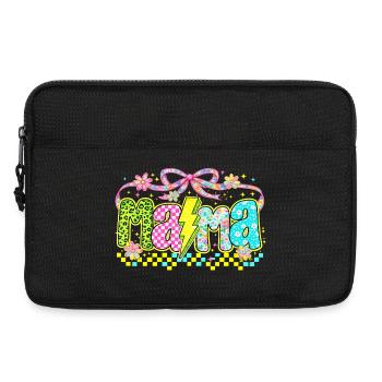 Mama Retro Flashy | Style Néon Fête des Mères - Sacoche pour ordinateur portable 13 pouces - noir - Devant