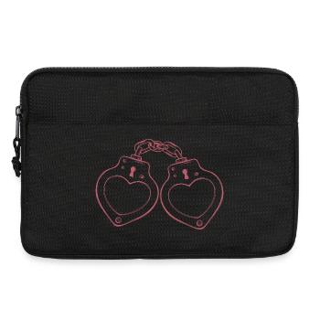 Handschellen Herz Liebe  - Laptoptasche 13" - Schwarz - Vorne