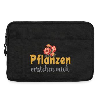 Pflanzen verstehen mich – Lustiger Natur Spruch - Laptoptasche 13" - Schwarz - Vorne