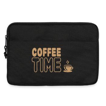 Coffee Time, Genuss aus der Kaffeetasse - Laptoptasche 13" - Schwarz - Vorne