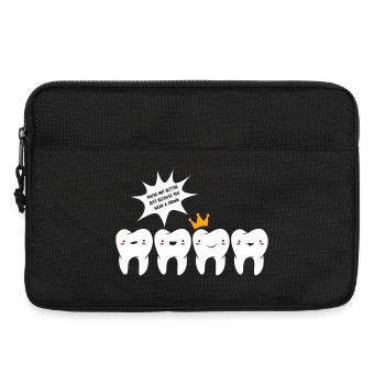Zahnhygieniker Dental Zahnarzt - Laptoptasche 13" - Schwarz - Vorne