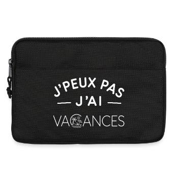 Vacances Humour Cadeau Esprit Détente - Sacoche pour ordinateur portable 13 pouces - noir - Devant