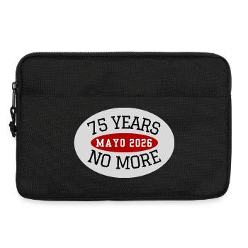 Mayo, 75 Jahre nicht mehr - Laptoptasche 13" - Schwarz - Vorne
