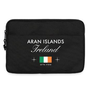 Îles Aran Coordonnées Irlande Souvenir de voyage - Sacoche pour ordinateur portable 13 pouces - noir - Devant
