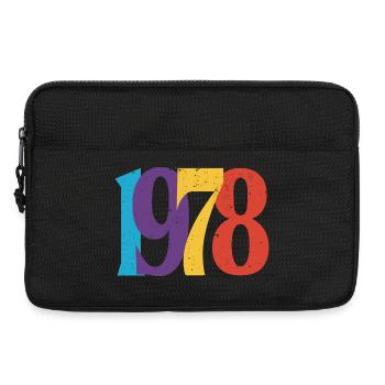 Geboren 1978 Geburtstagsgeschenk Geburtstag 78 - Laptoptasche 13" - Schwarz - Vorne