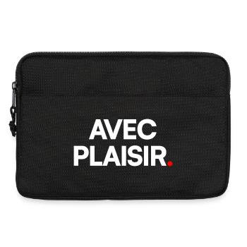 Avec plaisir - Sacoche pour ordinateur portable 13 pouces - noir - Devant