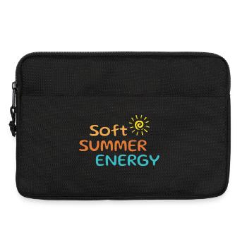 Soft Summer Energy Shirt – Aesthetic Vibes - Sacoche pour ordinateur portable 13 pouces - noir - Devant