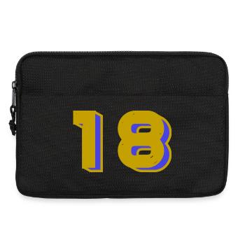18. 18 ANS. 18e ANNIVERSAIRE. ANNIVERSAIRE 18 ANS. - Sacoche pour ordinateur portable 13 pouces - noir - Devant