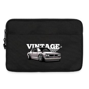 Vintage 70er-Jahre-Autografiken - Laptoptasche 13" - Schwarz - Vorne