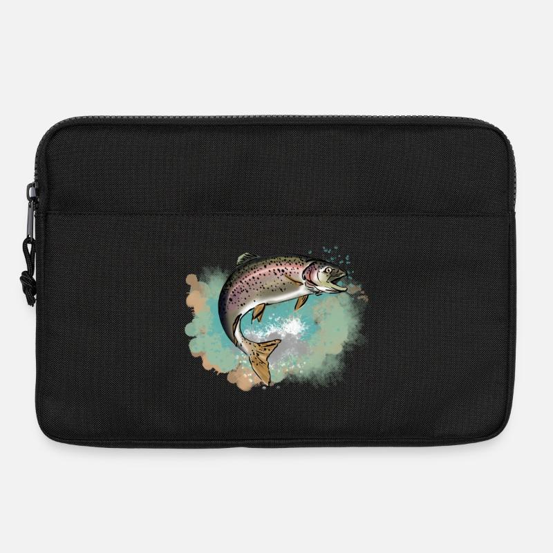Forelle - Laptoptasche 13" - Schwarz