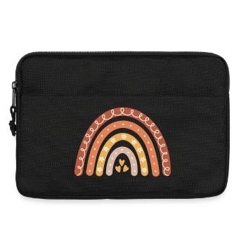 Boho Regenbogen - Laptoptasche 13" - Schwarz - Vorne