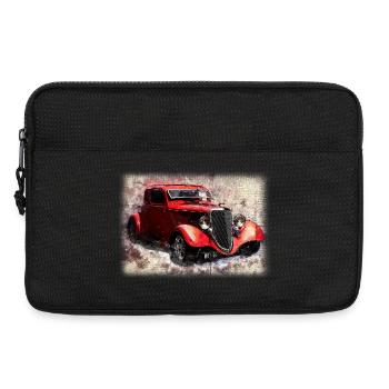 Nostalgisches Altes Amerikanisches Traumauto - Laptoptasche 13" - Schwarz - Vorne