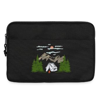 Camping Camping Mountain Motif Gift Idea - Laptop bag 13" - black - Front