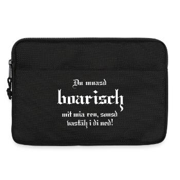 I vastäh di ned - Laptoptasche 13" - Schwarz - Vorne