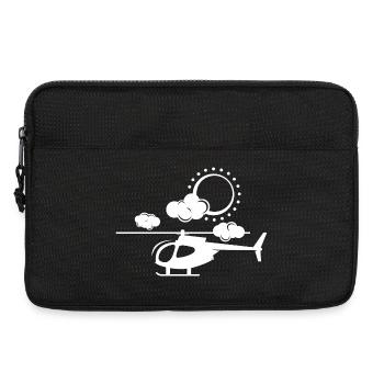 heli hubschrauber Helikopter Symbol Icon Logo - Laptoptasche 13" - Schwarz - Vorne
