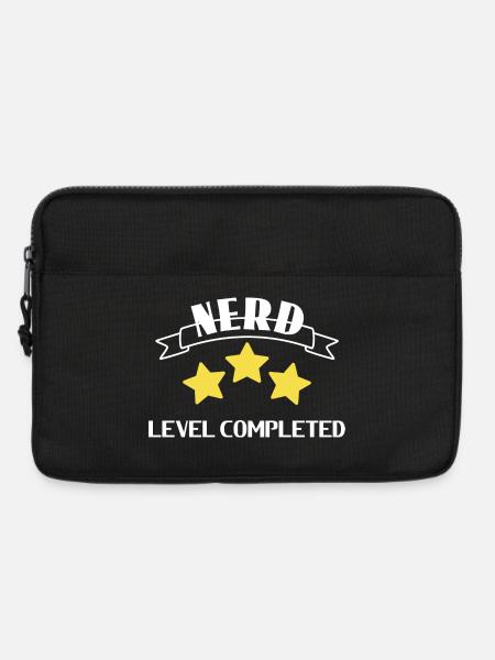 Nerd Level Abgeschlossen - Laptoptasche 13" - Schwarz