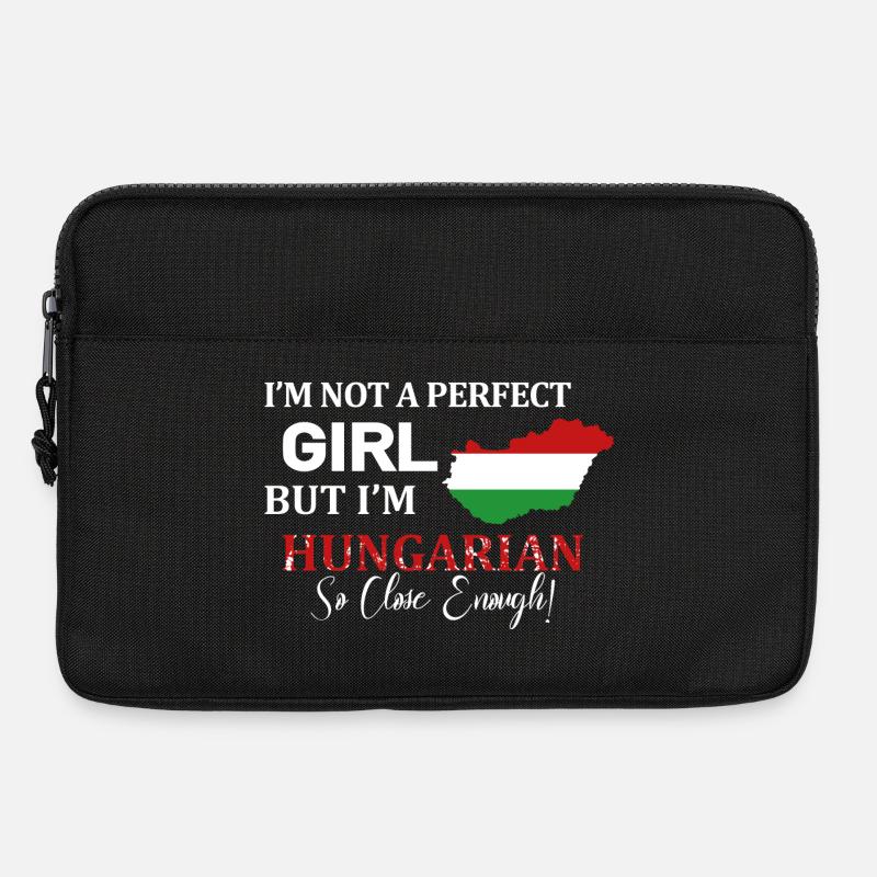 Ich bin kein perfektes Mädchen ungarisch - Laptoptasche 13" - Schwarz
