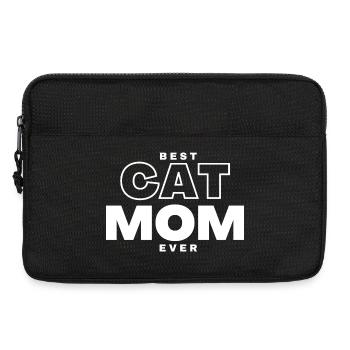 Beste Katzenmama - Laptoptasche 13" - Schwarz - Vorne