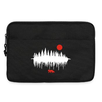 Der Ruf des Waldes (weiß) - Laptoptasche 13" - Schwarz - Vorne