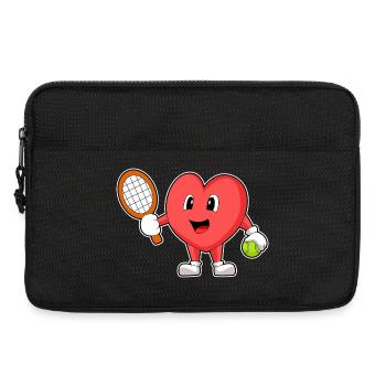 Raquette de tennis Heart Tennis - Sacoche pour ordinateur portable 13 pouces - noir - Devant