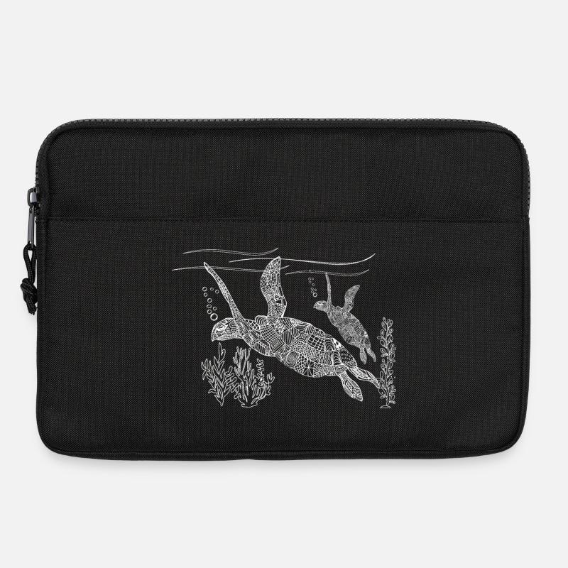 Water turtle - Laptop bag 13" - black