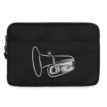 Tuba Skizze - Laptoptasche 13" - Schwarz - Vorne
