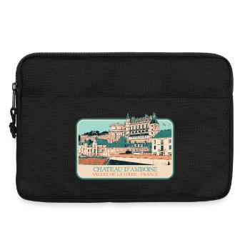 Château d'Amboise, Vallée de la Loire - Sacoche pour ordinateur portable 13 pouces - noir - Devant