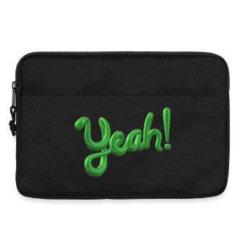 Yeah ✅ Bin motiviert! Yes-Funktion Design - Laptoptasche 13" - Schwarz - Vorne