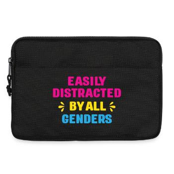 LGBT Pride Month - Easily Distracted By All Gender - Laptop bag 13" - black - Front