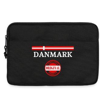 Flag of Denmark, Danish pride - Laptop bag 13" - black - Front