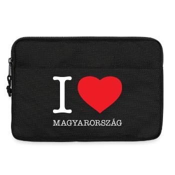 I LOVE MAGYARORSZAG Hungary Ungarn - Laptoptasche 13" - Schwarz - Vorne