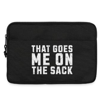 That Goes Me on the Sack Denglish - Laptoptasche 13" - Schwarz - Vorne