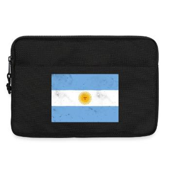 Drapeau de l’Argentine – symbole de fierté et de liberté - Sacoche pour ordinateur portable 13 pouces - noir - Devant