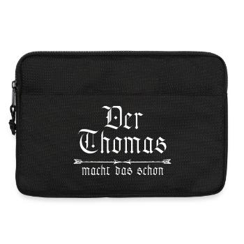 Thomas is already doing it - Laptop bag 13" - black - Front