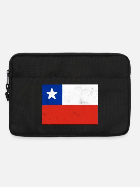 Flagge von Chile - Laptoptasche 13" - Schwarz