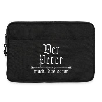 Peter is already doing it - Laptop bag 13" - black - Front