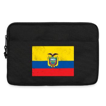 Drapeau de l’Équateur – andin - Sacoche pour ordinateur portable 13 pouces - noir - Devant