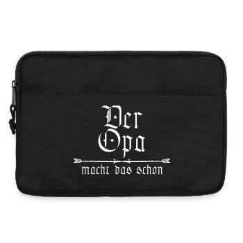 der Opa macht das schon - Laptoptasche 13" - Schwarz - Vorne