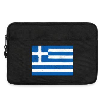 Flag of Greece – Blue Identity - Laptop bag 13" - black - Front
