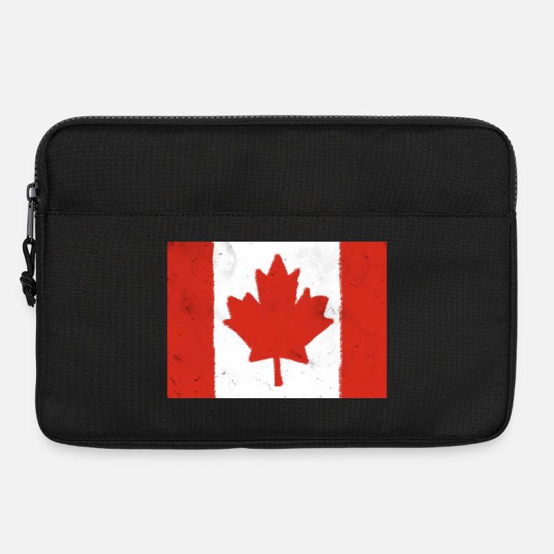 Flagge von Kanada - Laptoptasche 13" - Schwarz