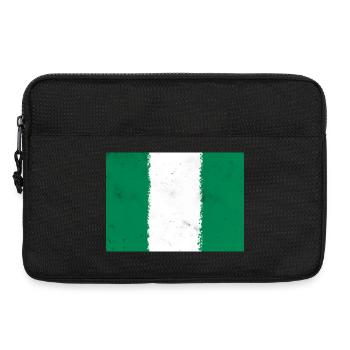 Drapeau du Nigeria - Sacoche pour ordinateur portable 13 pouces - noir - Devant