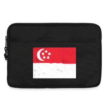 Flagge von Singapur - Laptoptasche 13" - Schwarz - Vorne
