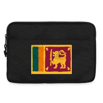Drapeau du Sri Lanka - Sacoche pour ordinateur portable 13 pouces - noir - Devant