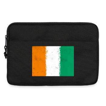 Drapeau de la Côte d’Ivoire - Sacoche pour ordinateur portable 13 pouces - noir - Devant