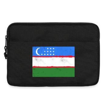 Drapeau de l’Ouzbékistan - Sacoche pour ordinateur portable 13 pouces - noir - Devant